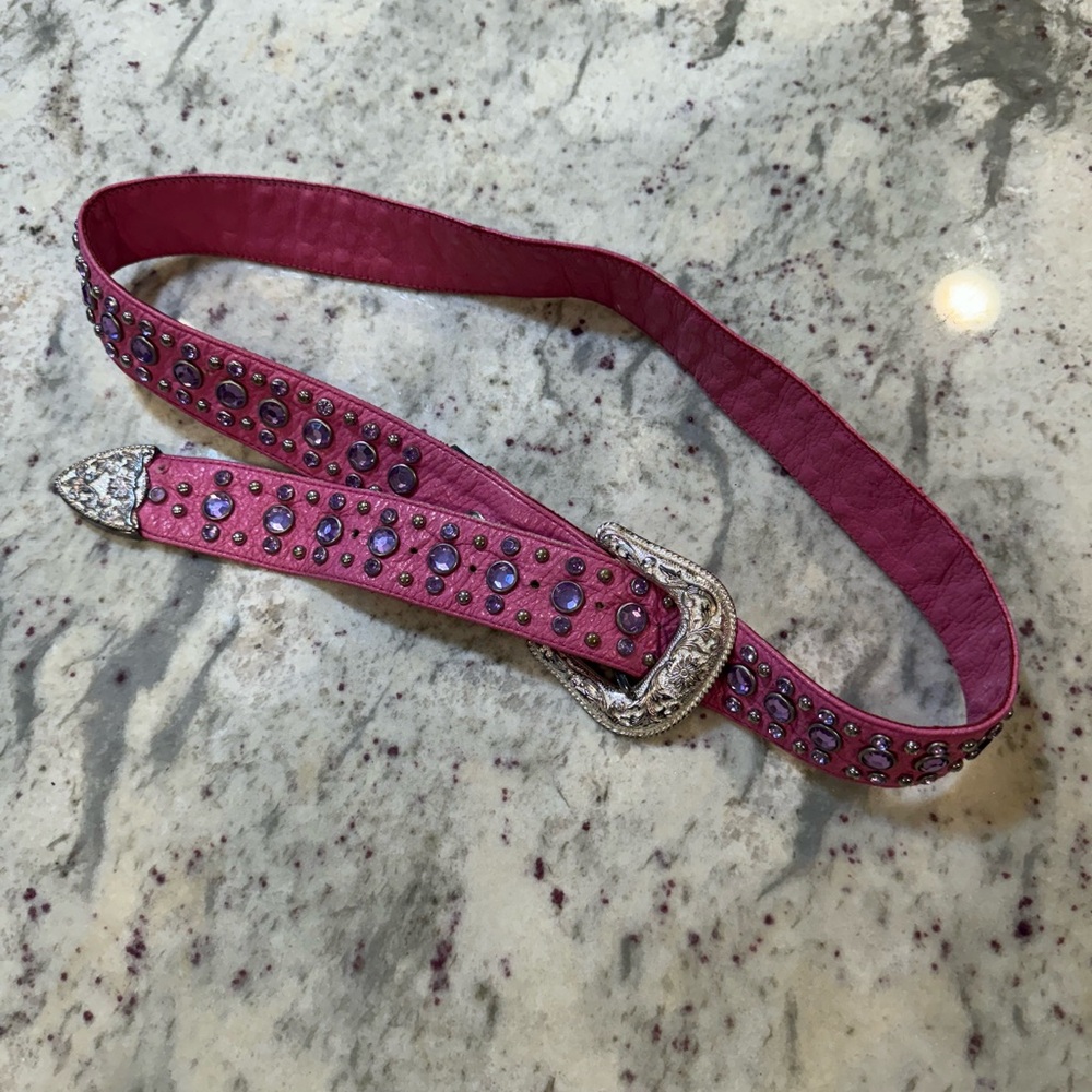 Pink Studded Belt